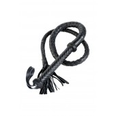 Длинный кожаный кнут с хлопушками на конце - ToyFa - купить с доставкой во Владивостоке