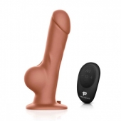 Реалистичный страпон с радиоуправлением Remote Control Realistic - 21 см. - Pegasus - купить с доставкой во Владивостоке