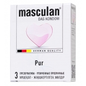 Супертонкие презервативы Masculan Pur - 3 шт. - Masculan - купить с доставкой во Владивостоке