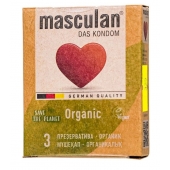 Экологически чистые презервативы Masculan Organic - 3 шт. - Masculan - купить с доставкой во Владивостоке