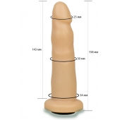 Телесная насадка Harness - 15,8 см. - LOVETOY (А-Полимер) - купить с доставкой во Владивостоке
