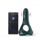 Изумрудное виброкольцо Magic Motion Rise с подхватом мошонки - Magic Motion - во Владивостоке купить с доставкой