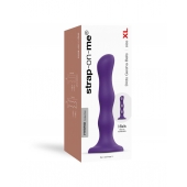 Фиолетовая насадка Strap-On-Me Dildo Geisha Balls size XL - Strap-on-me - купить с доставкой во Владивостоке
