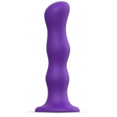 Фиолетовая насадка Strap-On-Me Dildo Geisha Balls size XL - Strap-on-me - купить с доставкой во Владивостоке