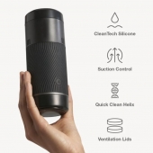 Черный мастурбатор с контролем всасывания Arcwave Pow Stroker - Arcwave - во Владивостоке купить с доставкой