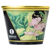 Массажная свеча Exotic Green Tea с ароматом зелёного чая - 170 мл. - Shunga - купить с доставкой во Владивостоке