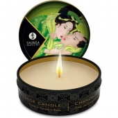 Массажная свеча Exotic Green Tea с ароматом зелёного чая - 30 мл. - Shunga - купить с доставкой во Владивостоке
