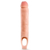 Телесная насадка-удлинитель 11.5 Inch Silicone Cock Sheath Penis Extender - 29,2 см. - Blush Novelties - во Владивостоке купить с доставкой
