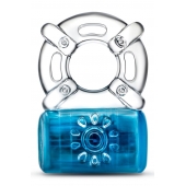 Синее эрекционное виброкольцо Pleaser Rechargeable C-Ring - Blush Novelties - во Владивостоке купить с доставкой
