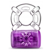 Фиолетовое эрекционное виброкольцо One Night Stand Vibrating C-Ring - Blush Novelties - во Владивостоке купить с доставкой