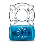 Синее эрекционное виброкольцо One Night Stand Vibrating C-Ring - Blush Novelties - во Владивостоке купить с доставкой
