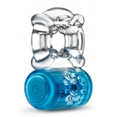 Синее эрекционное виброкольцо One Night Stand Vibrating C-Ring - Blush Novelties - во Владивостоке купить с доставкой