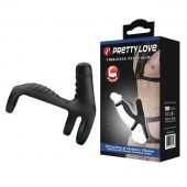 Черная вибронасадка на пенис Vibrating Penis Sling - Baile - во Владивостоке купить с доставкой