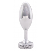 Серебристая анальная втулка Doxy Smooth Butt Plug - 10,5 см. - Doxy