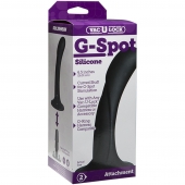 Черная изогнутая насадка Vac-U-Lock G-Spot - 16,5 см. - Doc Johnson - купить с доставкой во Владивостоке