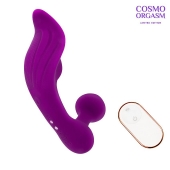 Фиолетовый массажёр с 9 режимами вибрации и пультом ДУ - Bior toys