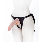Реалистичный фаллос на поясе Harness - 20,5 см. - LOVETOY (А-Полимер) - купить с доставкой во Владивостоке