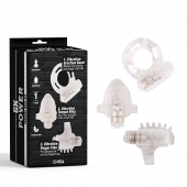 Набор из 3 прозрачных эрекционных колец с вибрацией Teasers Ring Kit - Chisa - во Владивостоке купить с доставкой