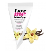 Съедобное согревающее массажное масло Love Me Tender Vanilla с ароматом ванили - 10 мл. - Love to Love - купить с доставкой во Владивостоке