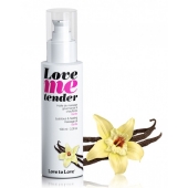 Съедобное согревающее массажное масло Love Me Tender Vanilla с ароматом ванили - 100 мл. - Love to Love - купить с доставкой во Владивостоке