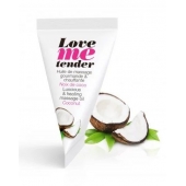 Съедобное согревающее массажное масло Love Me Tender Cocos с ароматом кокоса - 10 мл. - Love to Love - купить с доставкой во Владивостоке