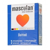 Презервативы с пупырышками Masculan Dotted - 3 шт. - Masculan - купить с доставкой во Владивостоке