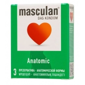 Презервативы анатомической формы Masculan Anatomic - 3 шт. - Masculan - купить с доставкой во Владивостоке