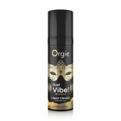 Съедобный гель Dual Vibe Pina Colada с эффектом вибрации и вкусом коктейля пина колада - 15 мл. - ORGIE - купить с доставкой во Владивостоке