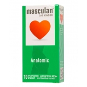 Презервативы анатомической формы Masculan Anatomic - 10 шт. - Masculan - купить с доставкой во Владивостоке