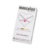 Ультрапрочные презервативы Masculan Ultra Safe Black - 10 шт. - Masculan - купить с доставкой во Владивостоке