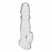 Прозрачная насадка для пениса Girthy Penis Enhancing Sleeve Extension - 17,1 см. - BlueLine - во Владивостоке купить с доставкой