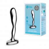 Стальной стимулятор простаты Stainless Steel Prostate Plug - 11,5 см. - b-Vibe - во Владивостоке купить с доставкой