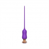 Фиолетовый тонкий стимулятор Nipple Vibrator - 23 см. - I-MOON - купить с доставкой во Владивостоке