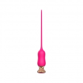 Розовый тонкий стимулятор Nipple Vibrator - 23 см. - I-MOON - купить с доставкой во Владивостоке