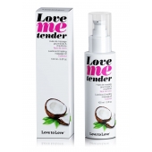 Съедобное согревающее массажное масло Love Me Tender Cocos с ароматом кокоса - 100 мл. - Love to Love - купить с доставкой во Владивостоке
