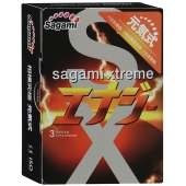 Презервативы Sagami Xtreme ENERGY с ароматом энергетика - 3 шт. - Sagami - купить с доставкой во Владивостоке