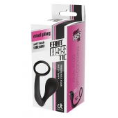 Черное эрекционное кольцо с анальной пробкой Anal Plug With Cockring - Dream Toys - во Владивостоке купить с доставкой