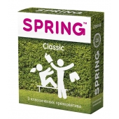 Классические презервативы SPRING CLASSIC - 3 шт. - SPRING - купить с доставкой во Владивостоке