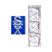 Розовые презервативы Sagami Xtreme FEEL FIT 3D - 3 шт. - Sagami - купить с доставкой во Владивостоке