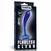 Синяя анальная втулка Flawless Clear Prostate Plug 6.0 - 15 см. - Lovetoy - во Владивостоке купить с доставкой