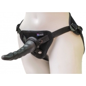 Комплект из трусиков Harness и двух насадок - 20,5 и 18 см. - LOVETOY (А-Полимер) - купить с доставкой во Владивостоке