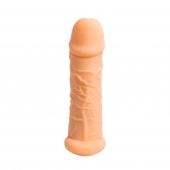 Телесный фаллоудлинитель Extra Size Bubbles - 15,5 см. - Lola Games - во Владивостоке купить с доставкой