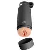 Серый мастурбатор в виде бутылки F*ck Flask - Pipedream - во Владивостоке купить с доставкой