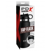 Черный мастурбатор в виде бутылки Fap Flask - Pipedream - во Владивостоке купить с доставкой