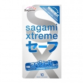 Презервативы Sagami Xtreme Ultrasafe с двойным количеством смазки - 10 шт. - Sagami - купить с доставкой во Владивостоке