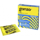 Классические презервативы с обильной смазкой Ganzo Classic - 3 шт. - Ganzo - купить с доставкой во Владивостоке