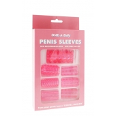 Набор из 7 розовых насадок на пенис ONE-A-DAY PENIS SLEEVES PINK - Seven Creations - во Владивостоке купить с доставкой