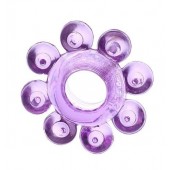 Мягкая фиолетовая гелевая насадка - Toyfa Basic - во Владивостоке купить с доставкой