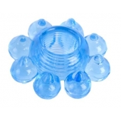 Голубая гелевая насадка-цветок - Toyfa Basic - во Владивостоке купить с доставкой