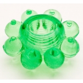 Зеленое эрекционное кольцо-цветок - Toyfa Basic - во Владивостоке купить с доставкой